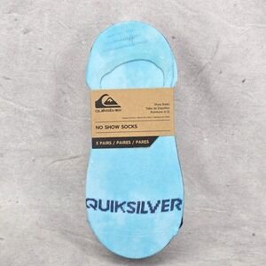 Quiksilver 5 Pair‎ Mens No Show Socks Multicolor Sizes 6-12 Beach